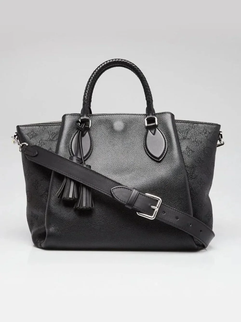 Louis Vuitton Black Mahina Leather Haumea Shoulder Bag